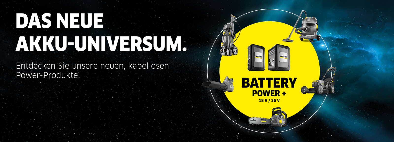 Die Kärcher Battery Power+ Plattform Die Kärcher Battery Power+ Plattform