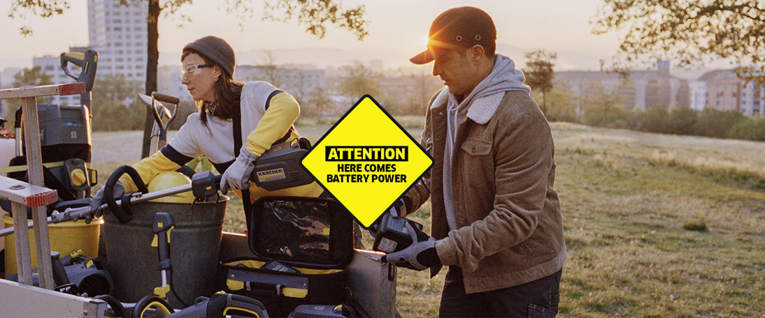 Outdoor Akkugeräte von Kärcher Arbeit im Freien mit Akkugeräten