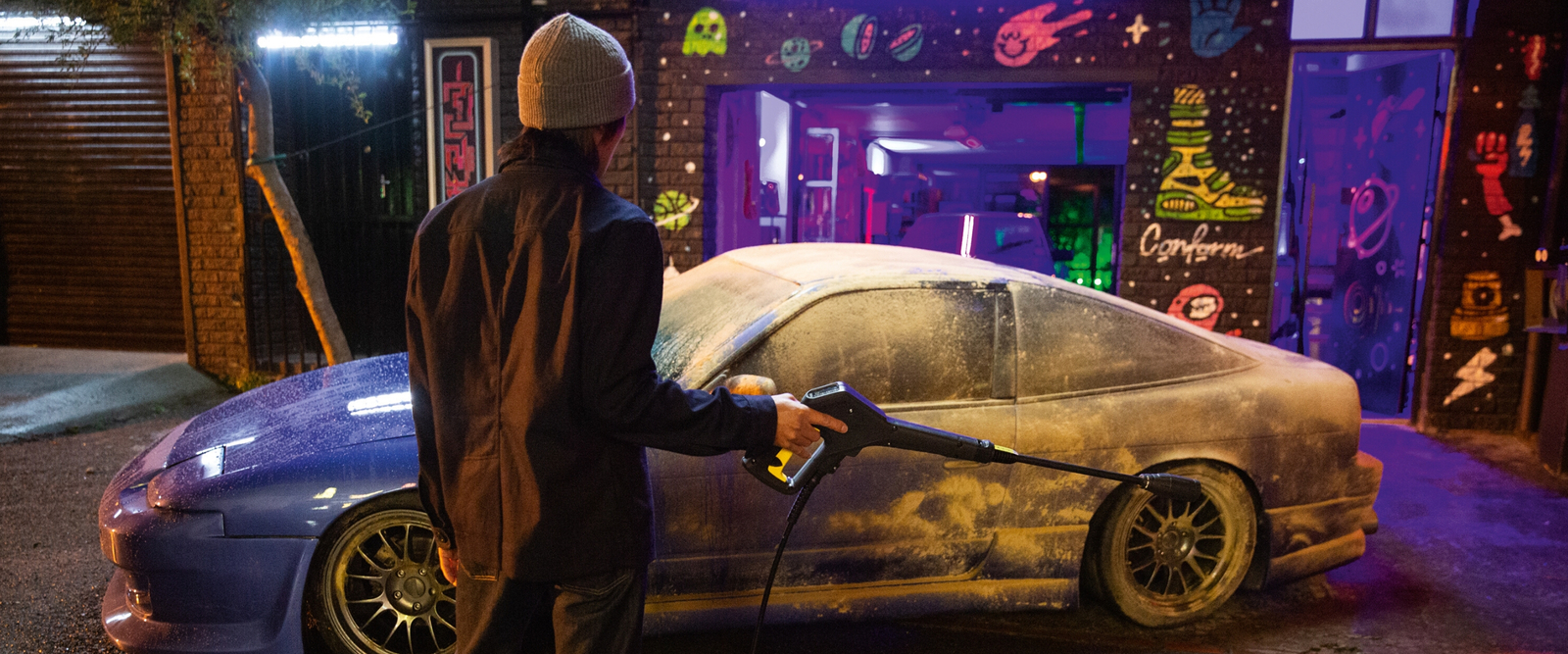 Bring Back The WOW campaign motif pressure washer 把WOW压力清洗机拿回来