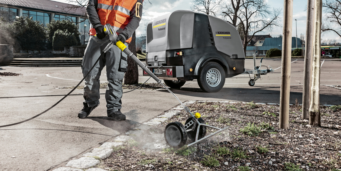 Le désherbage à l'eau chaude