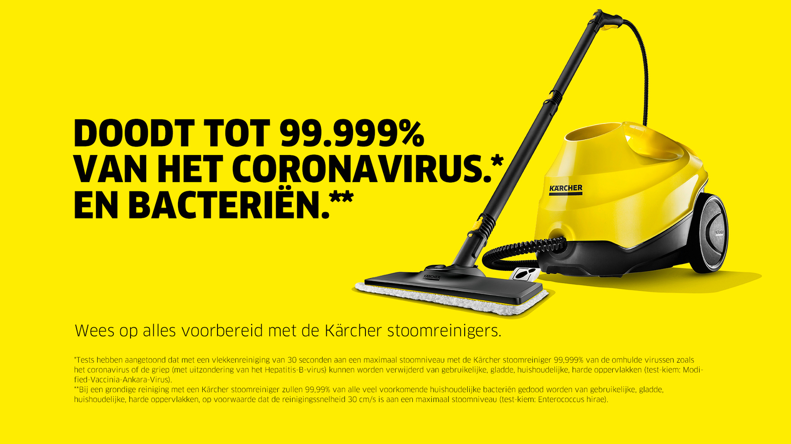 Stoomreinigers tegen virussen