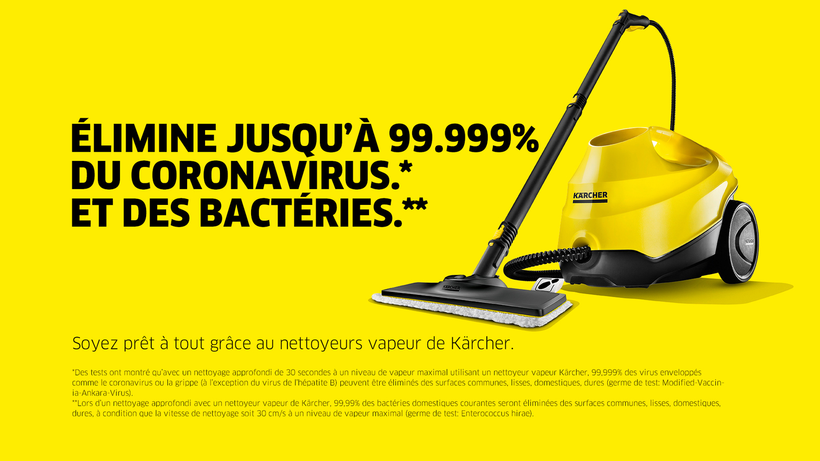 Nettoyeurs vapeur contre les virus