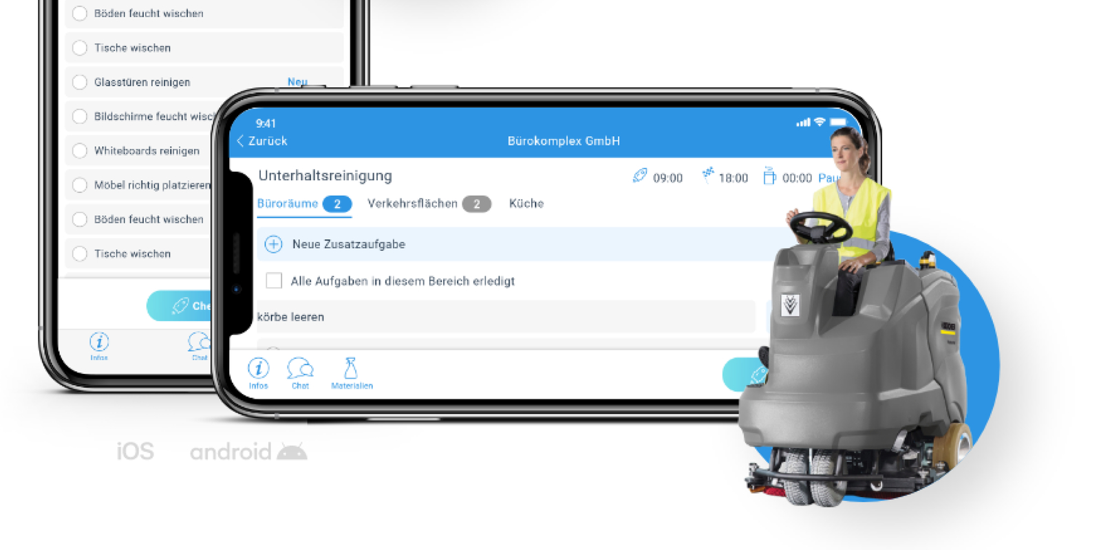 Digital tools for professional building cleaning by SoniQ Services
