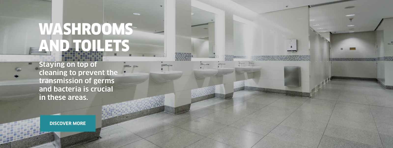 Ensure cleanliness in your toilets, washrooms and bathrooms