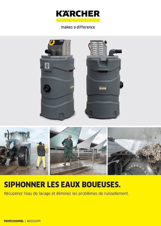 Kärcher Mississippi Recovery retraitement des eaux