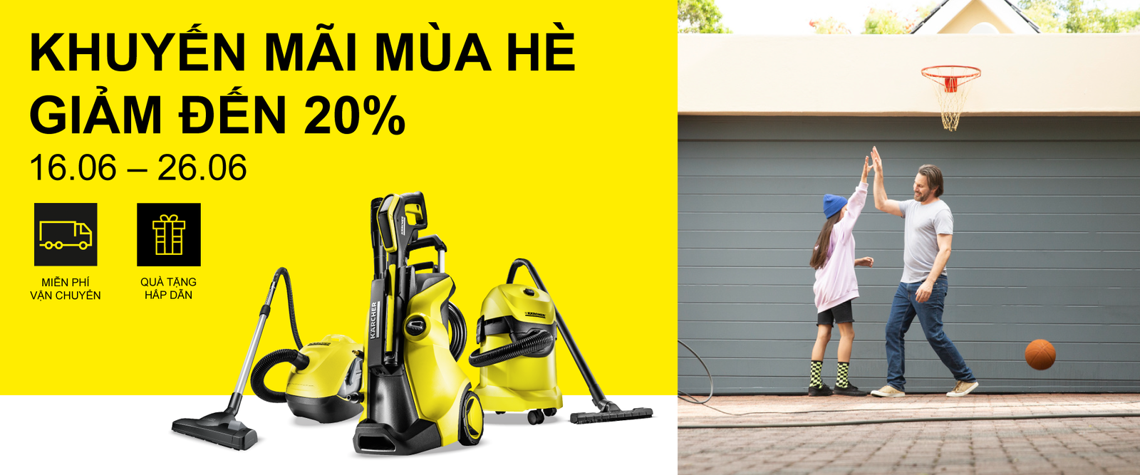 khuyen_mai_mua_he Cleaning hard surfaces with a steam cleaner