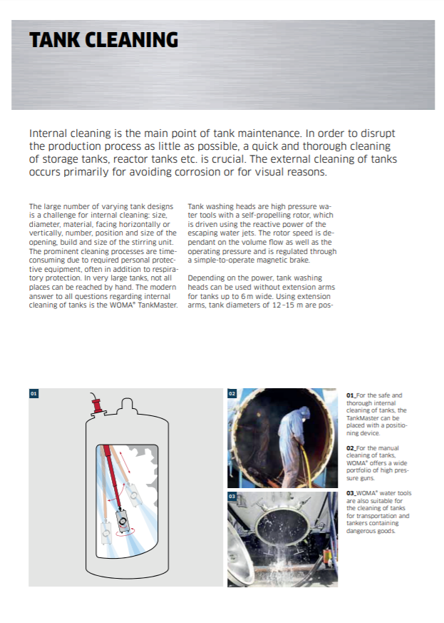 làm sạch thùng chứa woma
