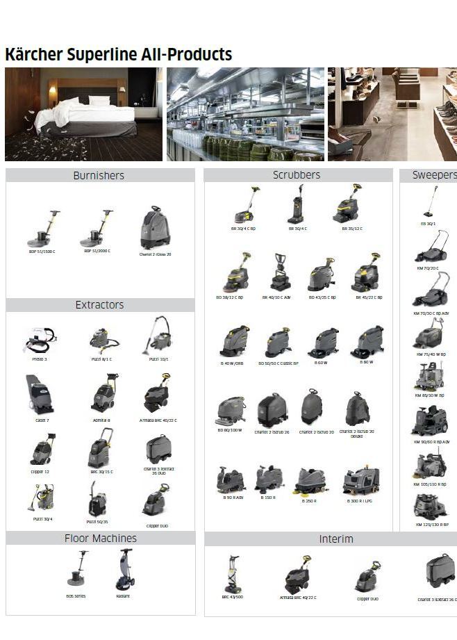 Kärcher Canada Superline all-products Professional brochure