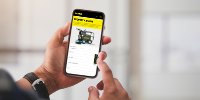 customer visits the Landa website on their cell phone