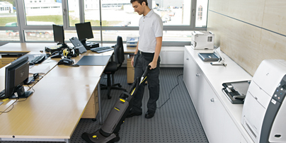 Limpieza en un taller