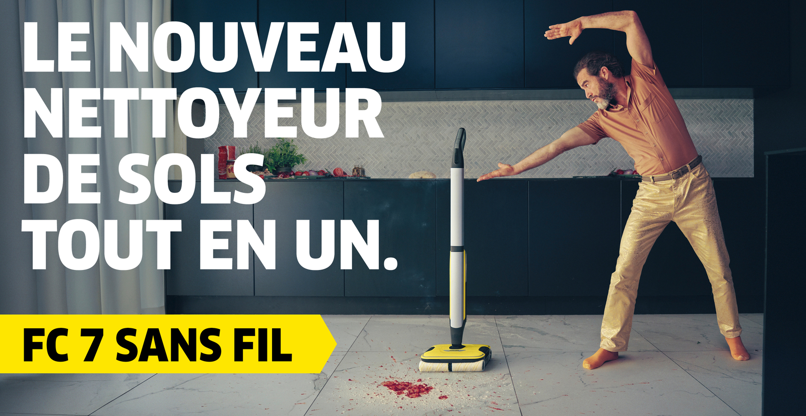 le nouveau nettoyeur de sol tout en un FC 7 Kärcher récupère toutes les salissures et lave les sols en un seul passage le nouveau nettoyeur de sol tout en un FC 7 Kärcher récupère toutes les salissures et lave les sols en un seul passage