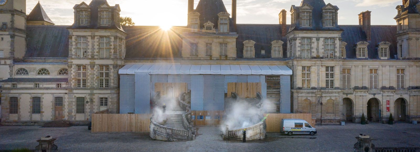 Kärcher nettoie le château de Fontainebleau Kärcher nettoie le château de Fontainebleau