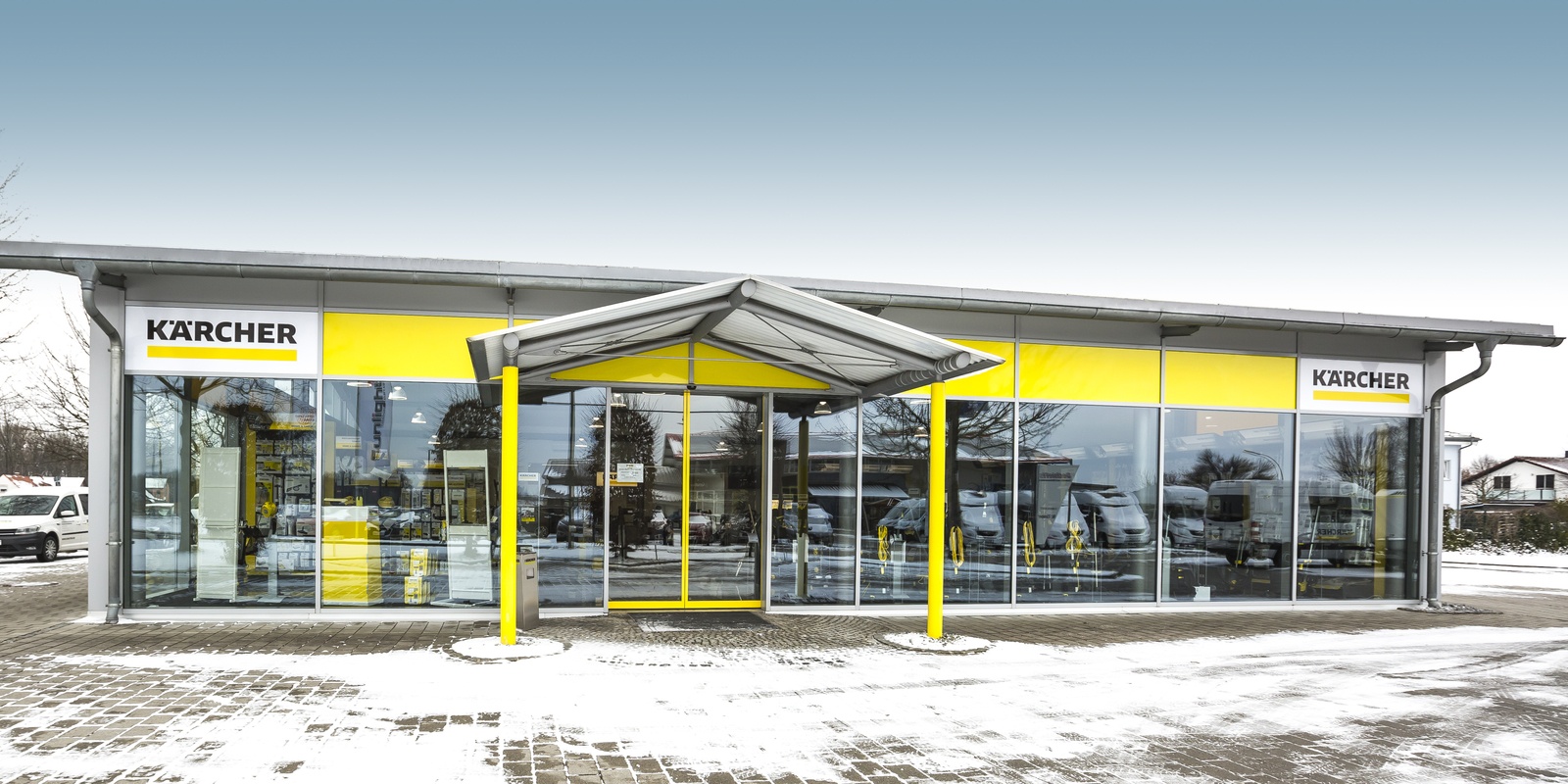 Kärcher Niederlassung Freising Fassade der Kärcher Niederlassung Freising