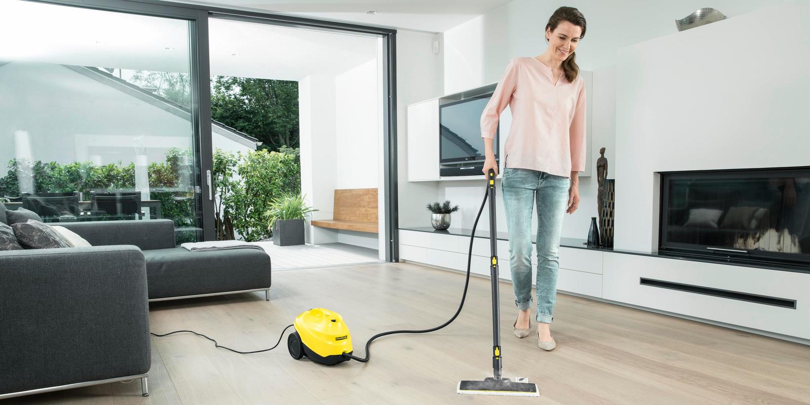 Nettoyage des sols avec un nettoyeur vapeur Kärcher Nettoyage des sols avec un nettoyeur vapeur Kärcher