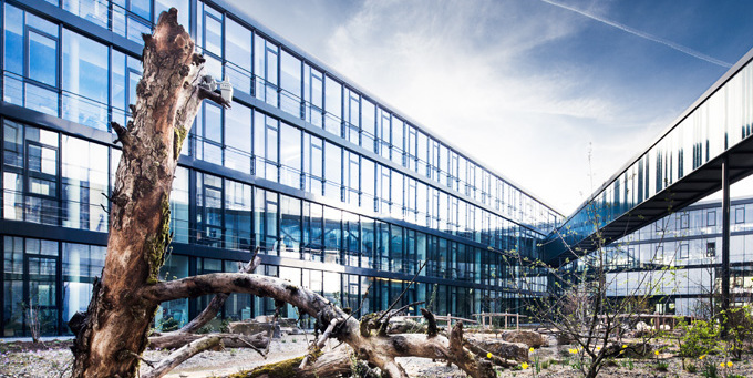 Environmentally friendly buildings Kärcher building in Winnenden