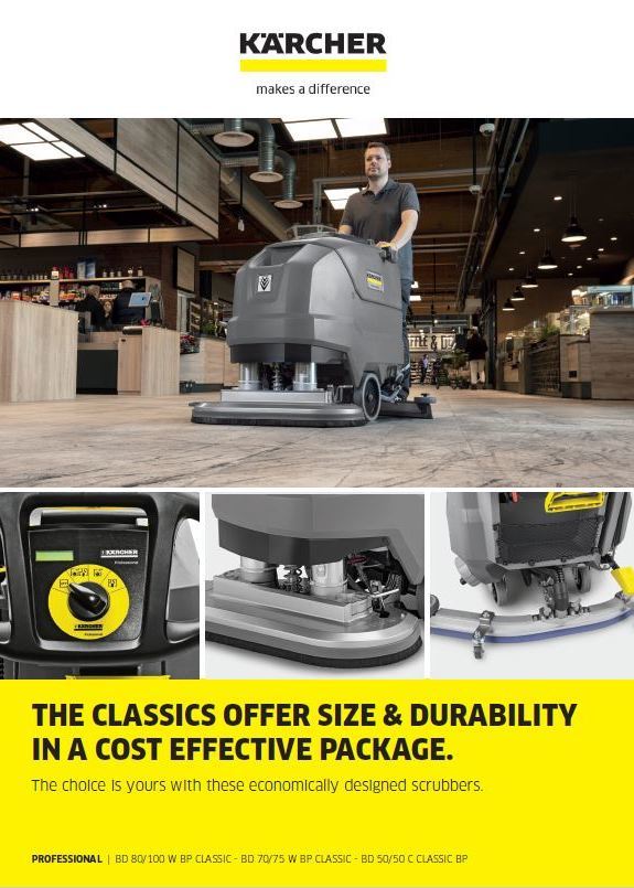 BD Classic Walk-Behind Scrubber brochure