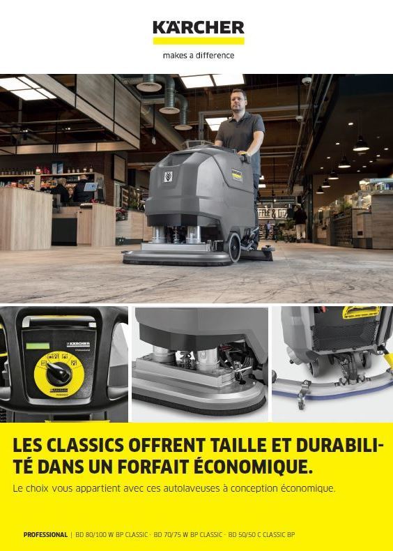 Kärcher Canada - Classic Scrubber Line FR COVER