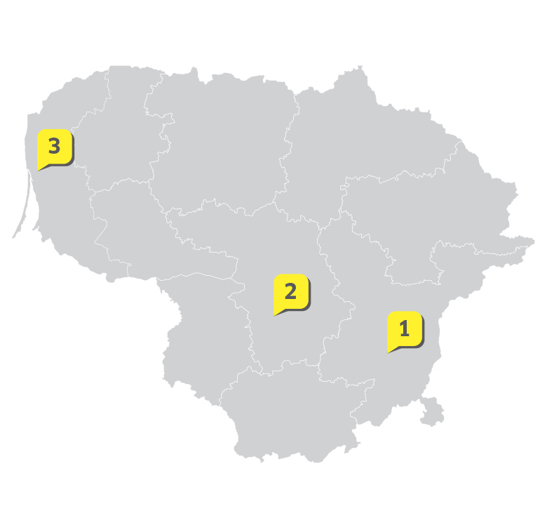 KC Lietuva zemelapis Karcher centru Lietuvoje zemelapis