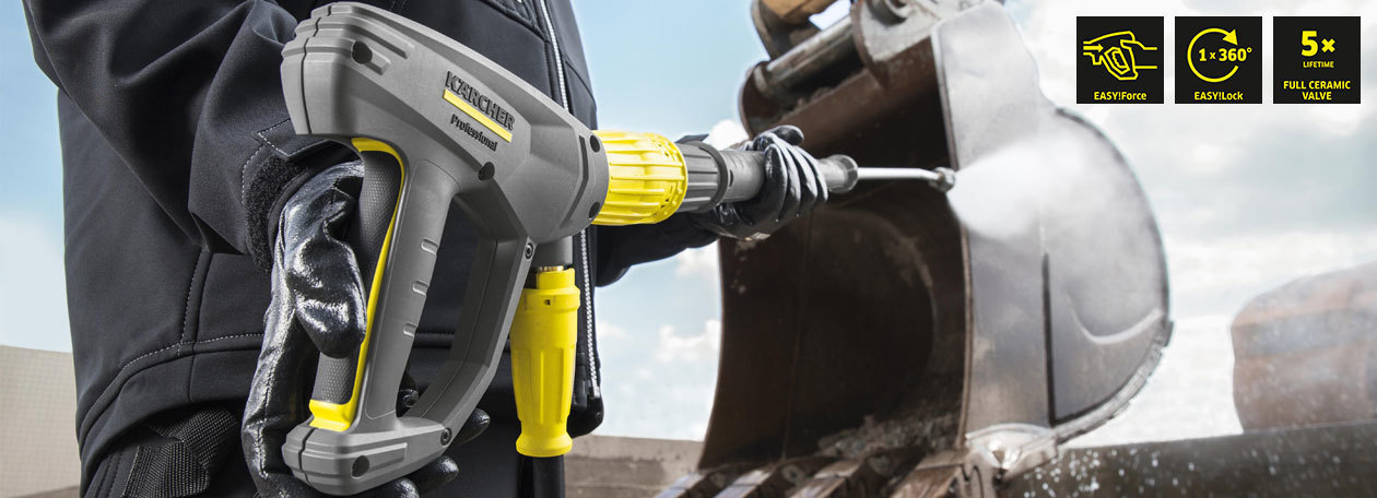 Easy!Force Pressure Washer Trigger Gun Kärcher Easy!Force trigger gun cleaning excavator bucket