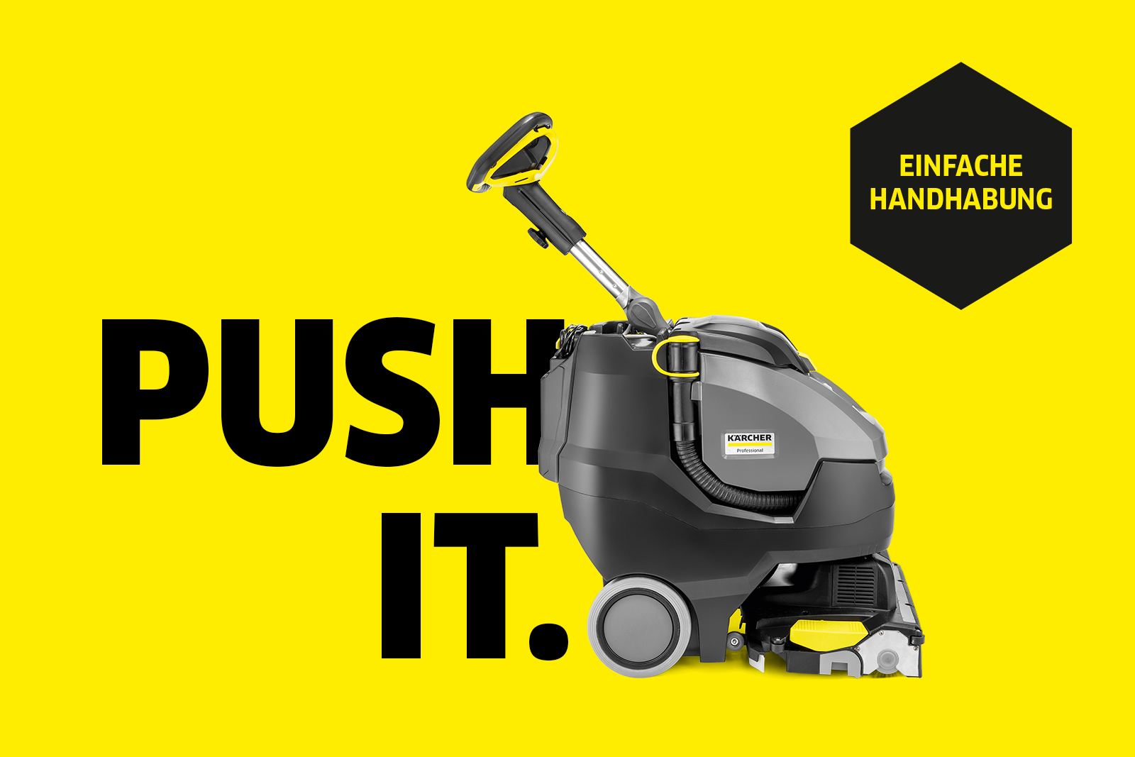 Schnelle und flexible Reinigung mit den Kompakt-Scheuersaugmaschinen. Schnelle und flexible Reinigung mit den Kompakt-Scheuersaugmaschinen.