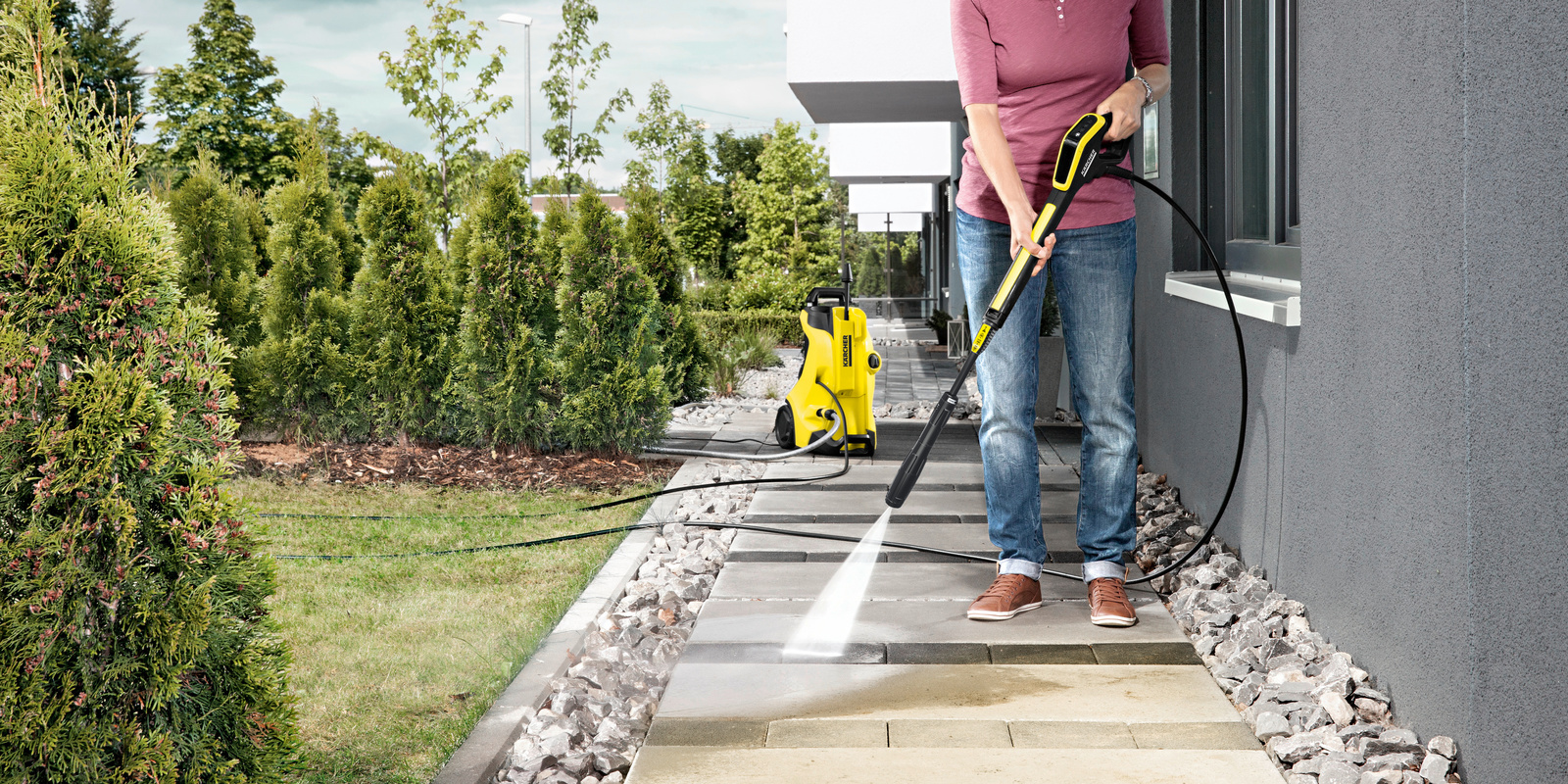 Karcher Pressure Washer Pavers Cleaning