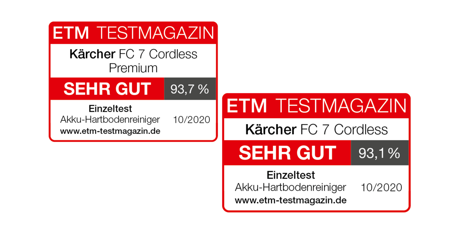 Auszeichnung ETM Testmagazin FC 7 Cordless auszeichnung Etm Testmagazin FC 7无绳