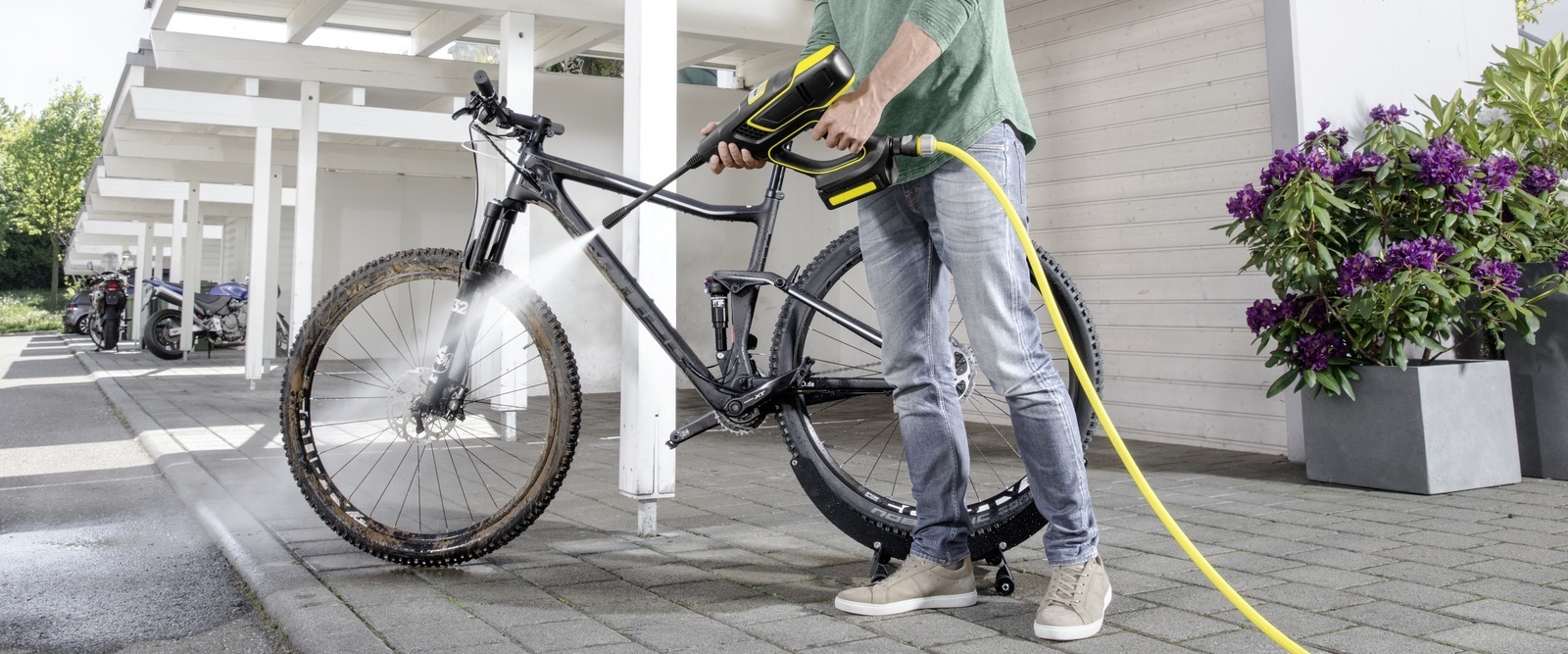 Fahrradreinigung mit dem KHB 5 Fahrradreinigung mit dem KHB 5