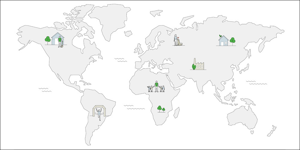 Actifs dans le monde entier: notre engagement social