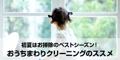 初夏のおうちまわりクリーニングのススメ