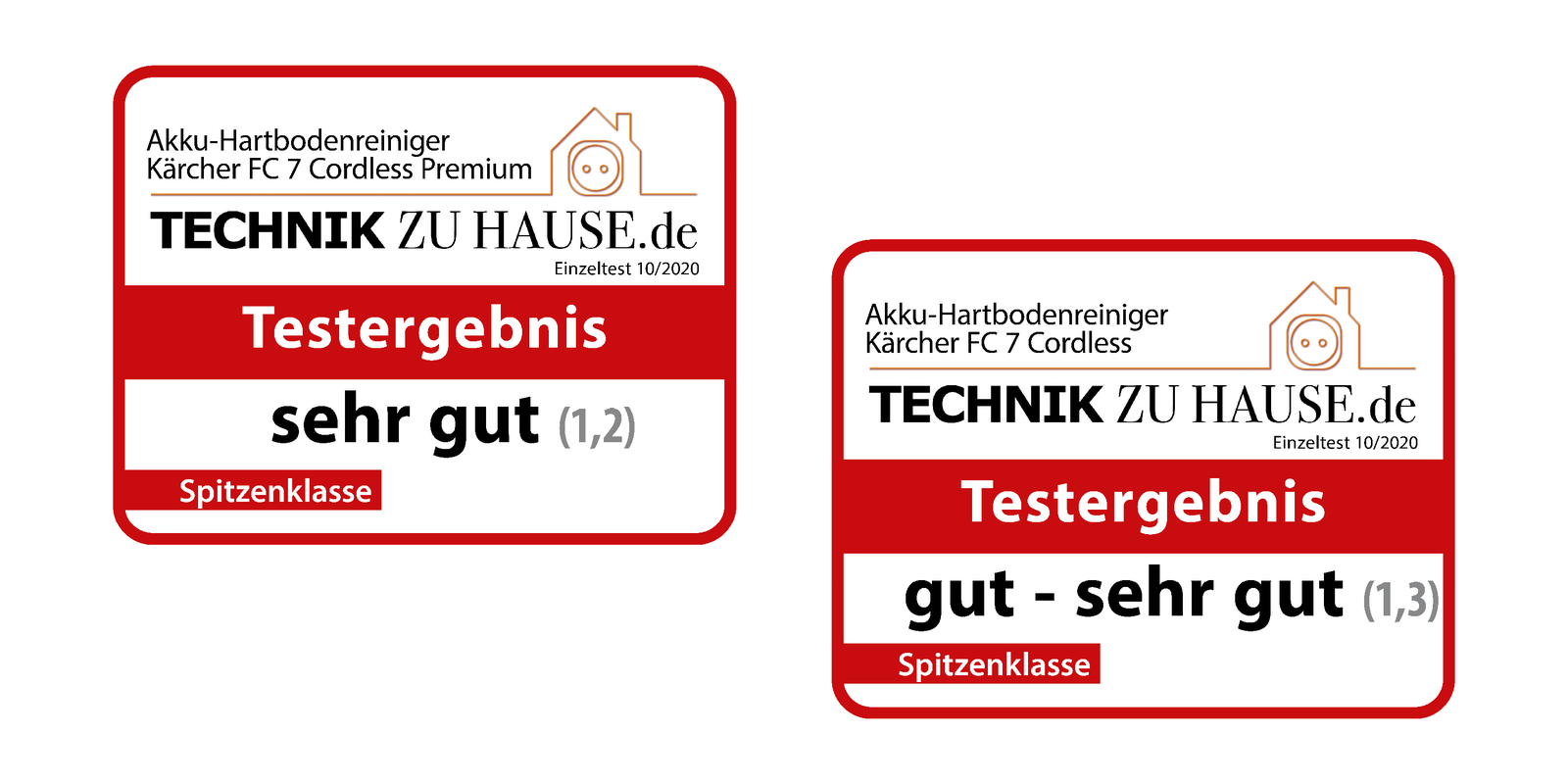 Auszeichnung Technik zu Hause für FC 7 Cordless Premium testsiegel von“technik zu hause”