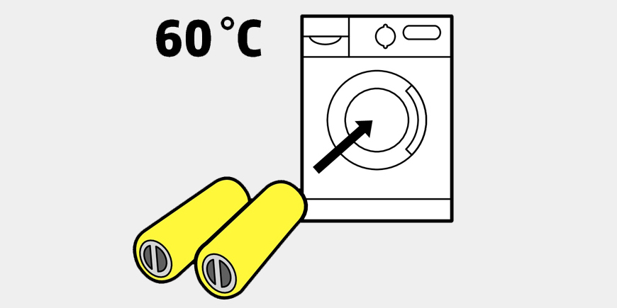 Laver les rouleaux en microfibre Laver les rouleaux en microfibre