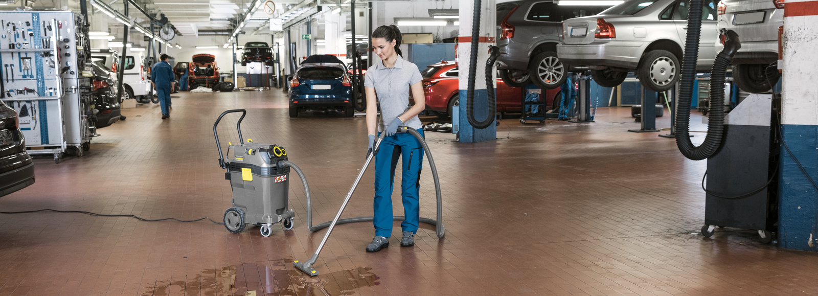 Nettoyage dans le secteur automobile: garage