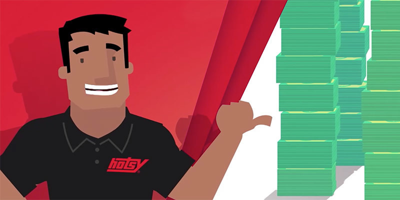 image of animated character from Hotsy's financing video