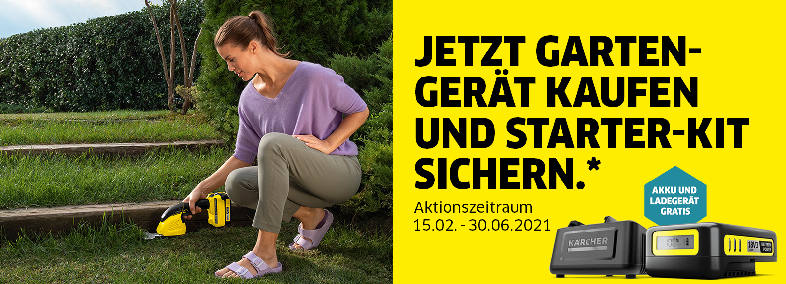 Akku-Gras- und -Strauchschere Akku-Gras- und -Strauchschere