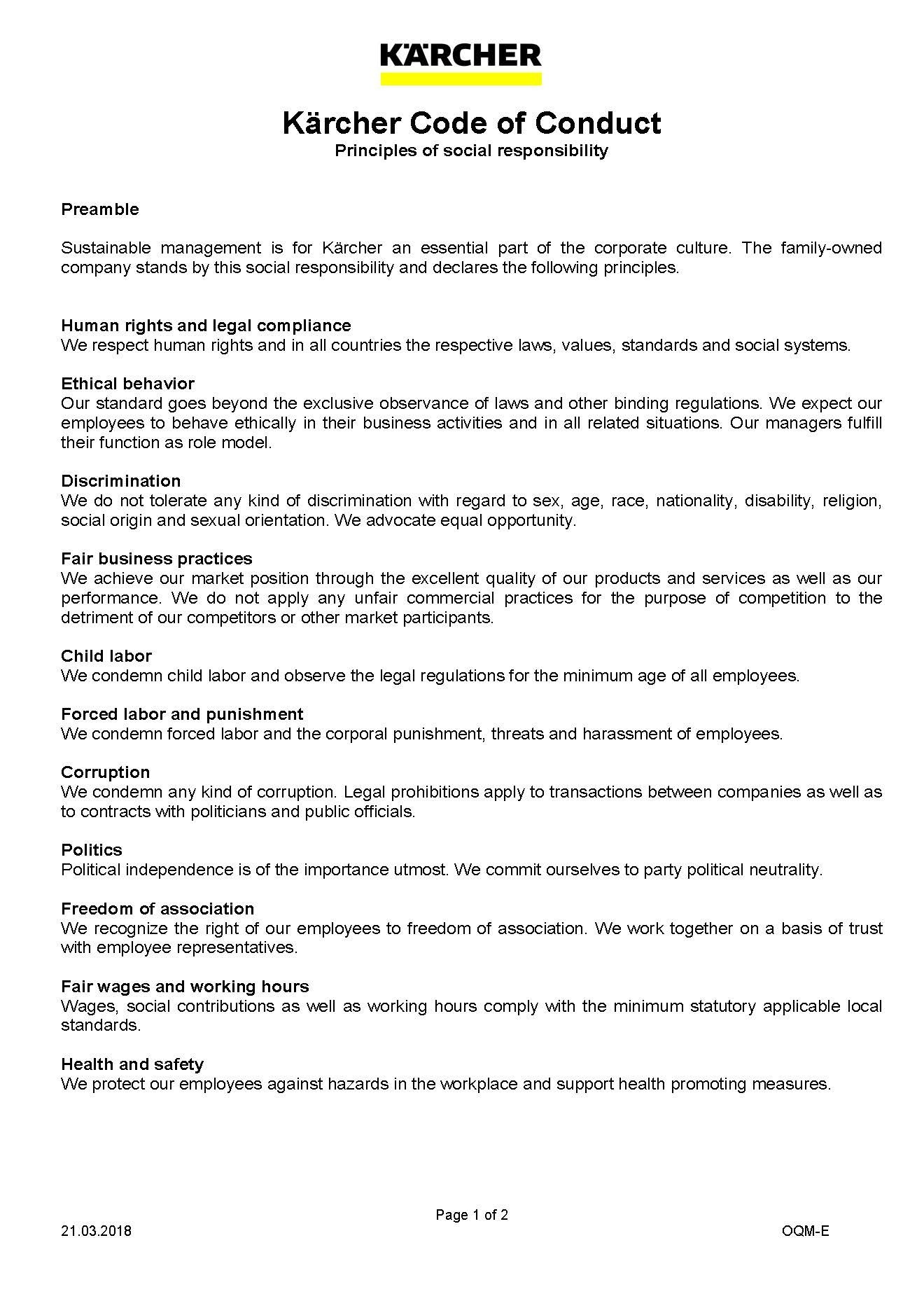 Code of Conduct - Codex