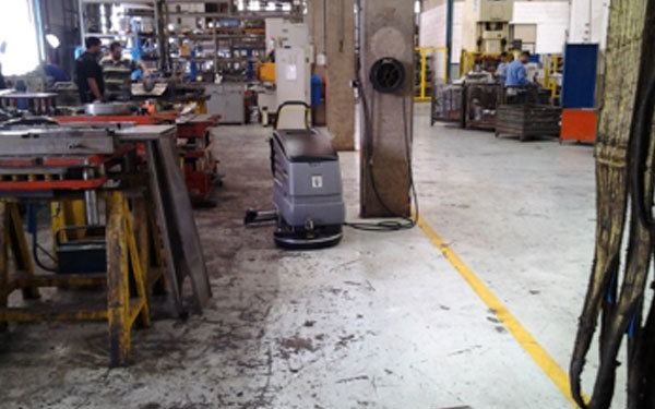 Case de sucesso linha piso metal Lavadora de alta pressão profission