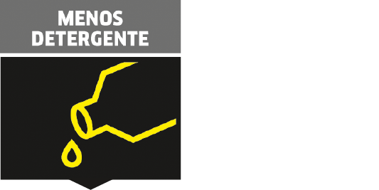 Menos detergente Menos detergente con uso de fregadoras Kärcher
