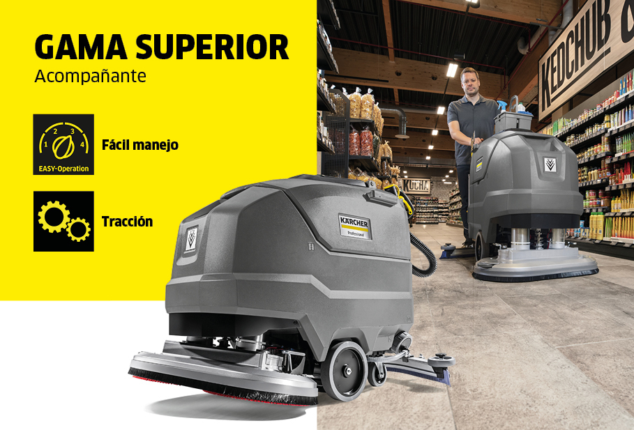 Plan Renove Fregadoras Gama Superior con acompañante Plan de renovación de fregadora profesional Kärcher