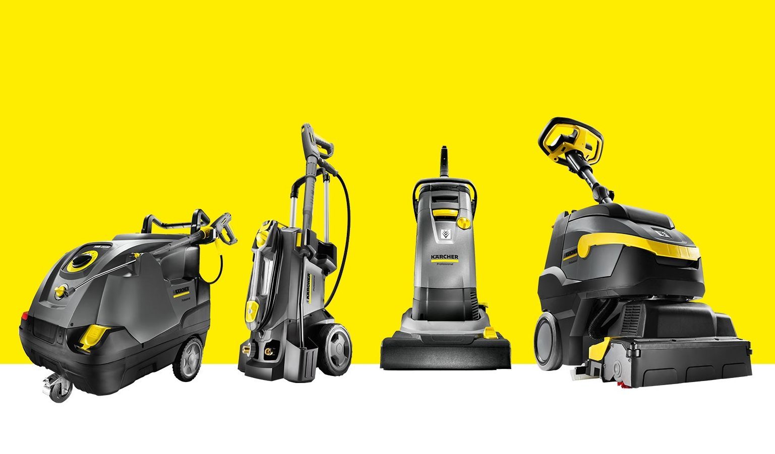 Vuokraa Kärcher Professional-malliston siivouskoneet koti- tai ammattikäyttöön