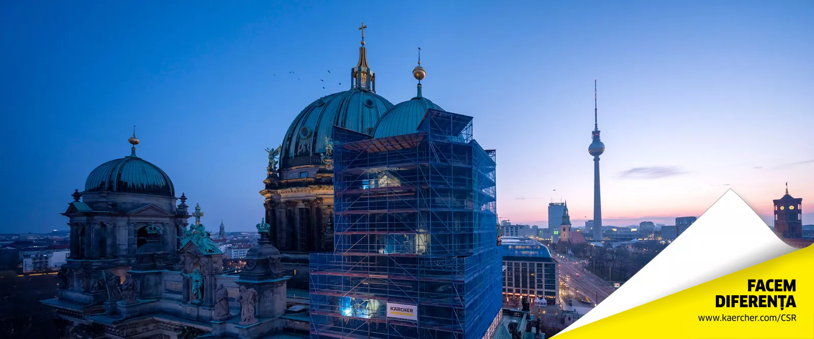 Sustainability in numbers Berlin Cathedral cleaning project