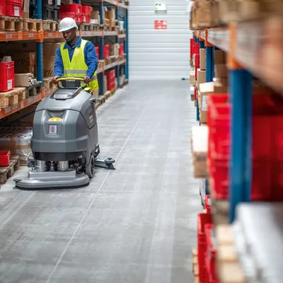 Clean A Warehouses With High Reach Cleaning Equipment