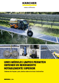 Limpieza de placas solares con Kärcher 