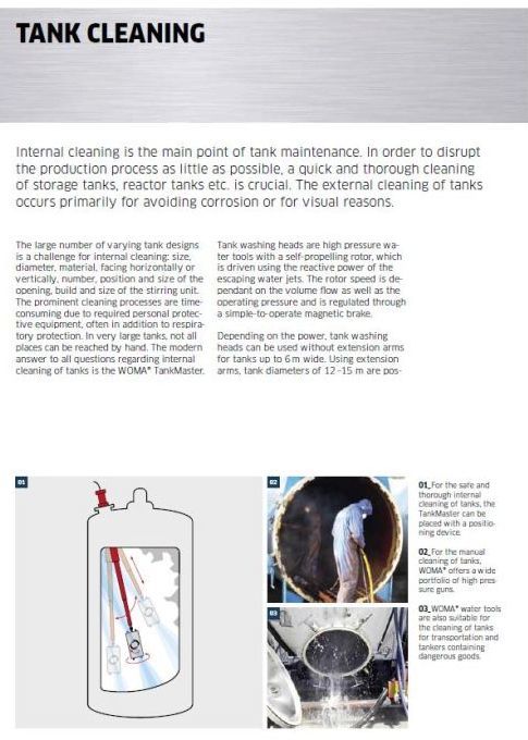 Tank cleaning preview