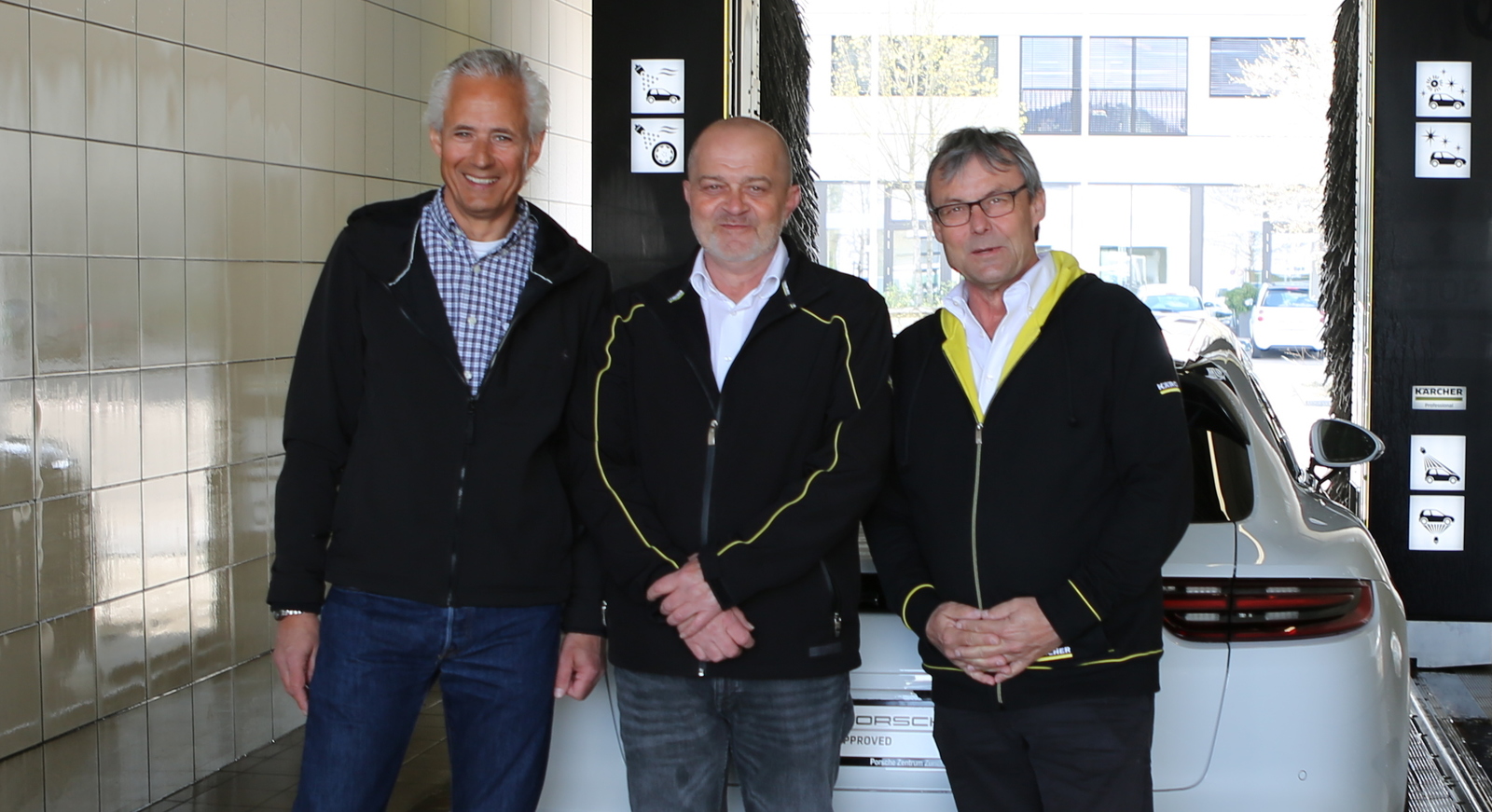Alex Schelling avec Marcel Beljean et Michael Hagen Alex Schelling avec Marcel Beljean et Michael Hagen