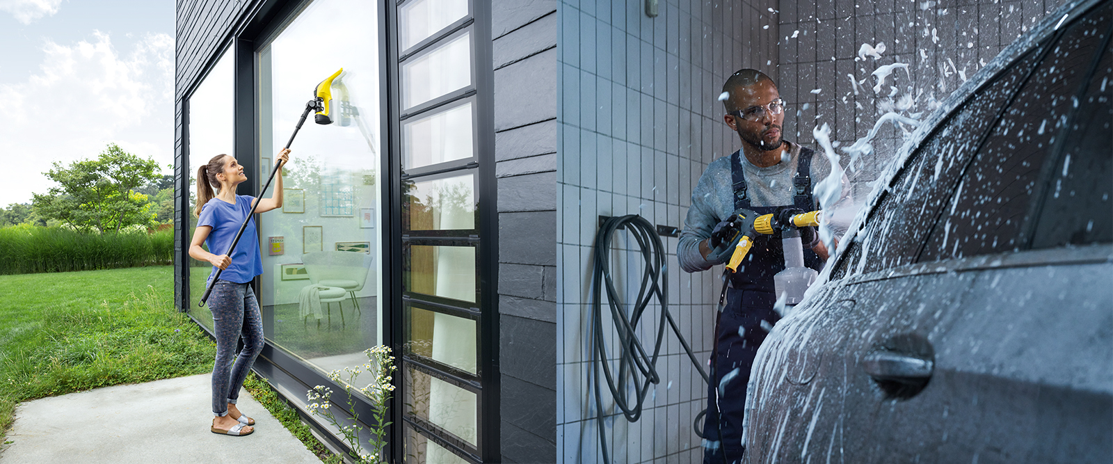 Extensive accessories for private and business customers Accessories for window vacs and vehicle cleaning