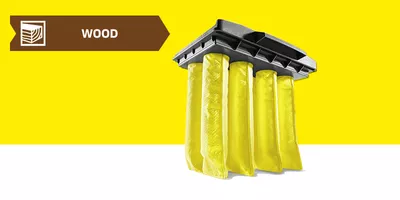 Tek motorlu Kärcher Tact elektrikli süpürge için ahşap kartuş filtre