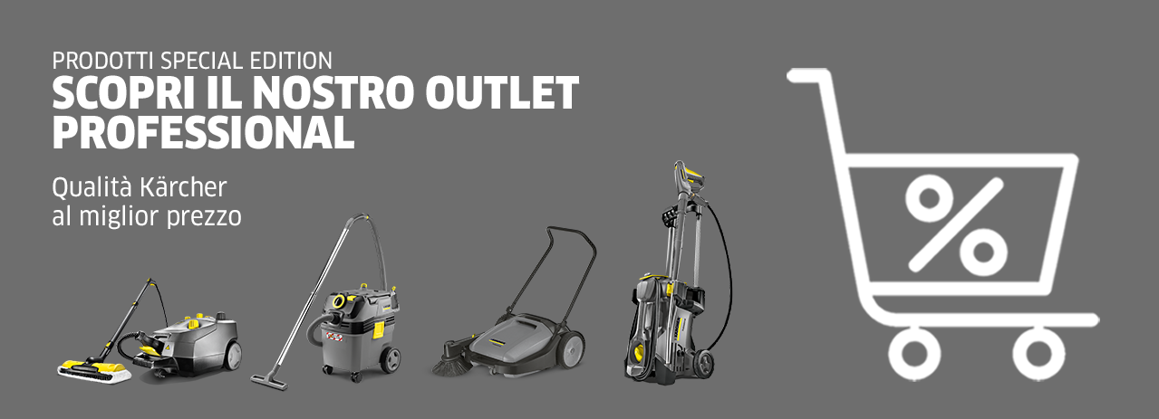 banner outlet prof Outlet Kärcher Italia