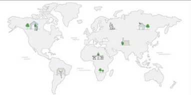 World map: Our social commitment
