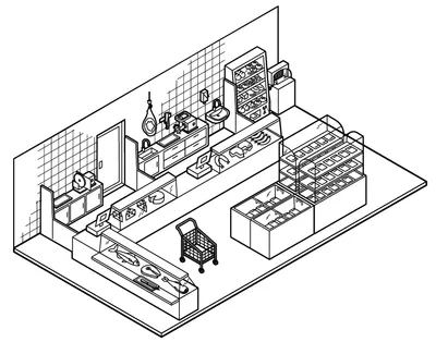 Shop floor illustration