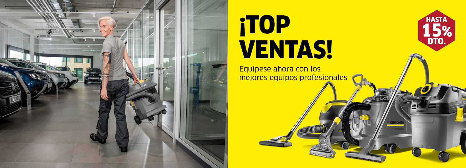 Campaña Productos Top Ventas Las mejores máquinas profesionales karcher en promoción